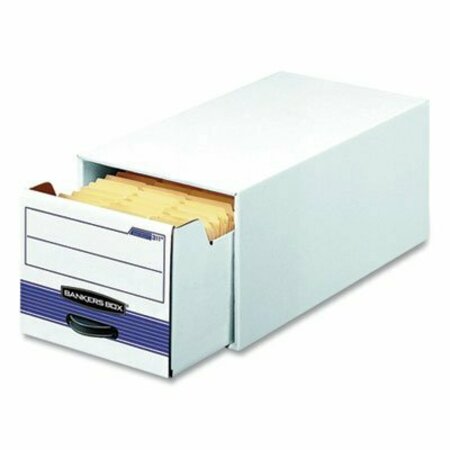 FELLOWES Stor/drawer Basic Space-Savings Storage Drawers, Legal Files, 16.75 X 19.5 X 11.5, White/blue 00722EA